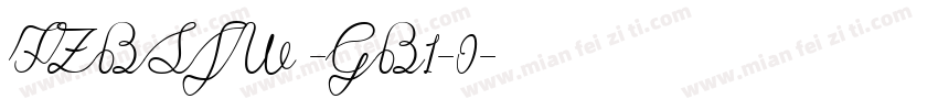 FZBSJW -GB1-0字体转换